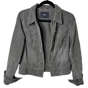 Mexx Corduroy Button Up Jacket Grey Size Small